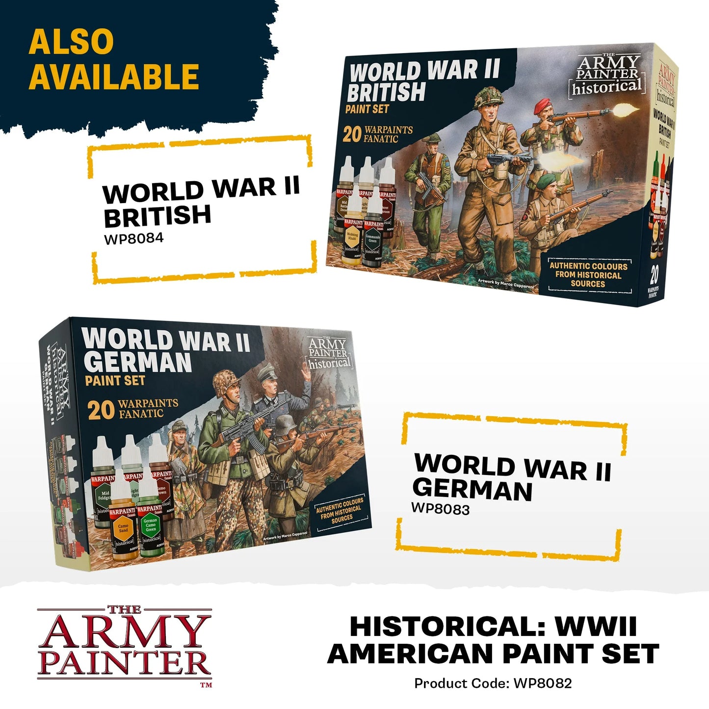 Warpaints Fanatic: World War II American Paint Set - WP8082