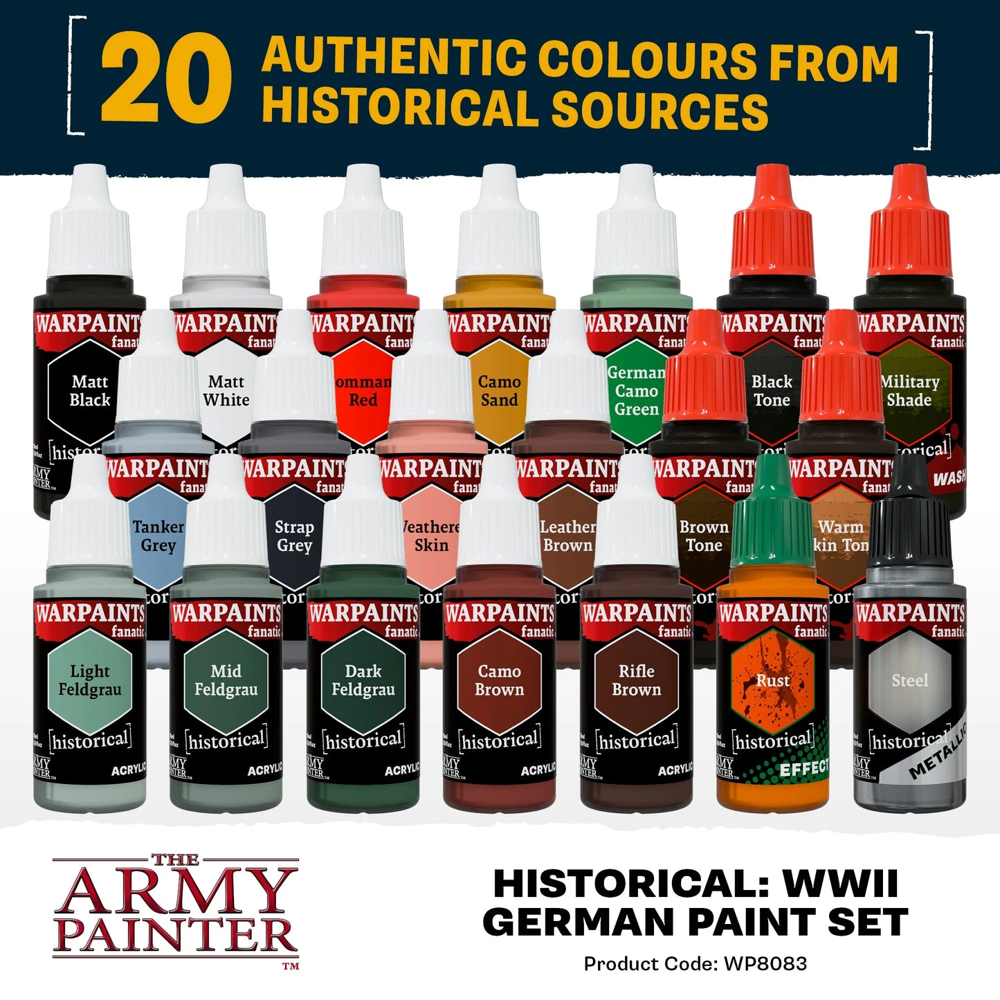 Warpaints Fanatic: World War II German Paint Set - WP8083