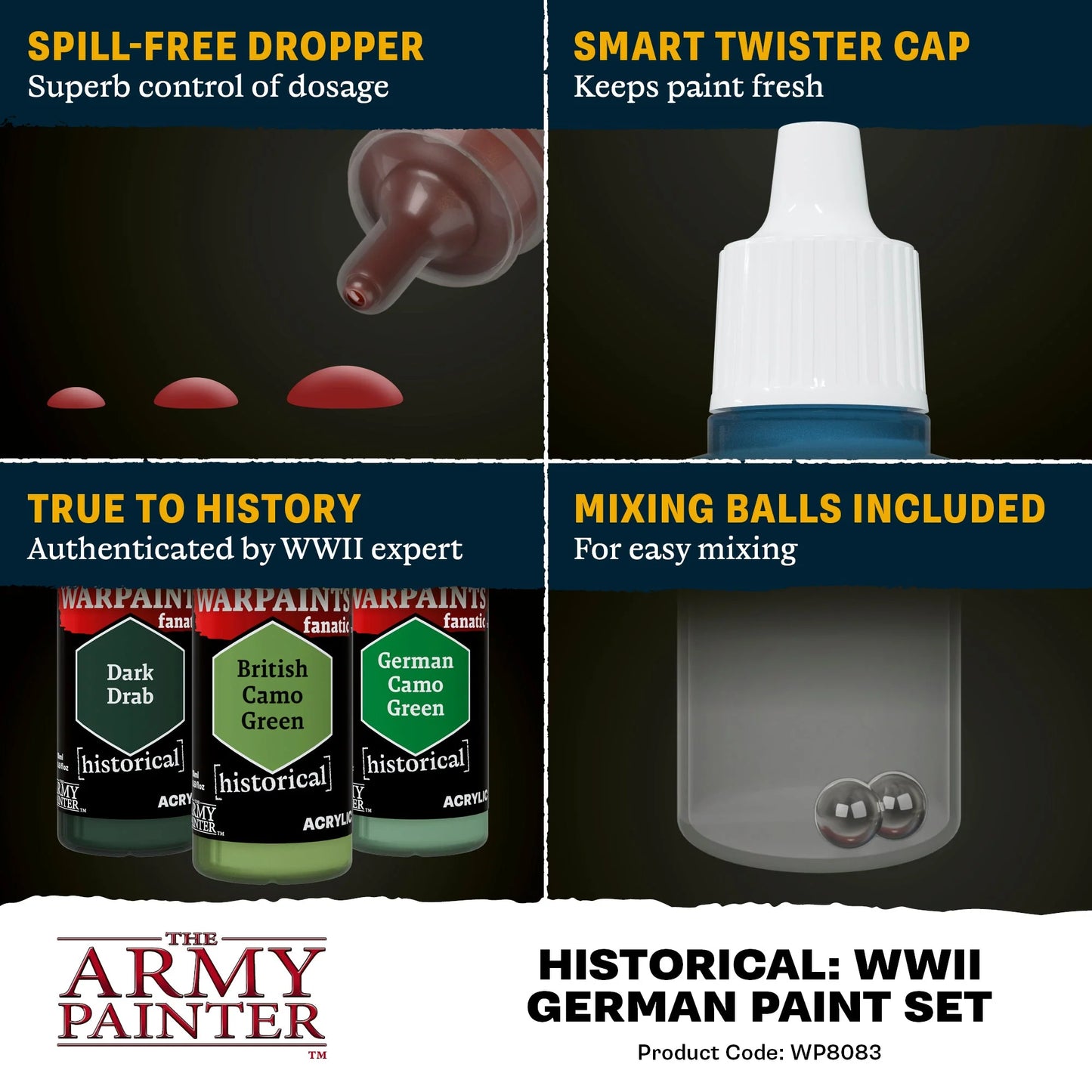 Warpaints Fanatic: World War II German Paint Set - WP8083