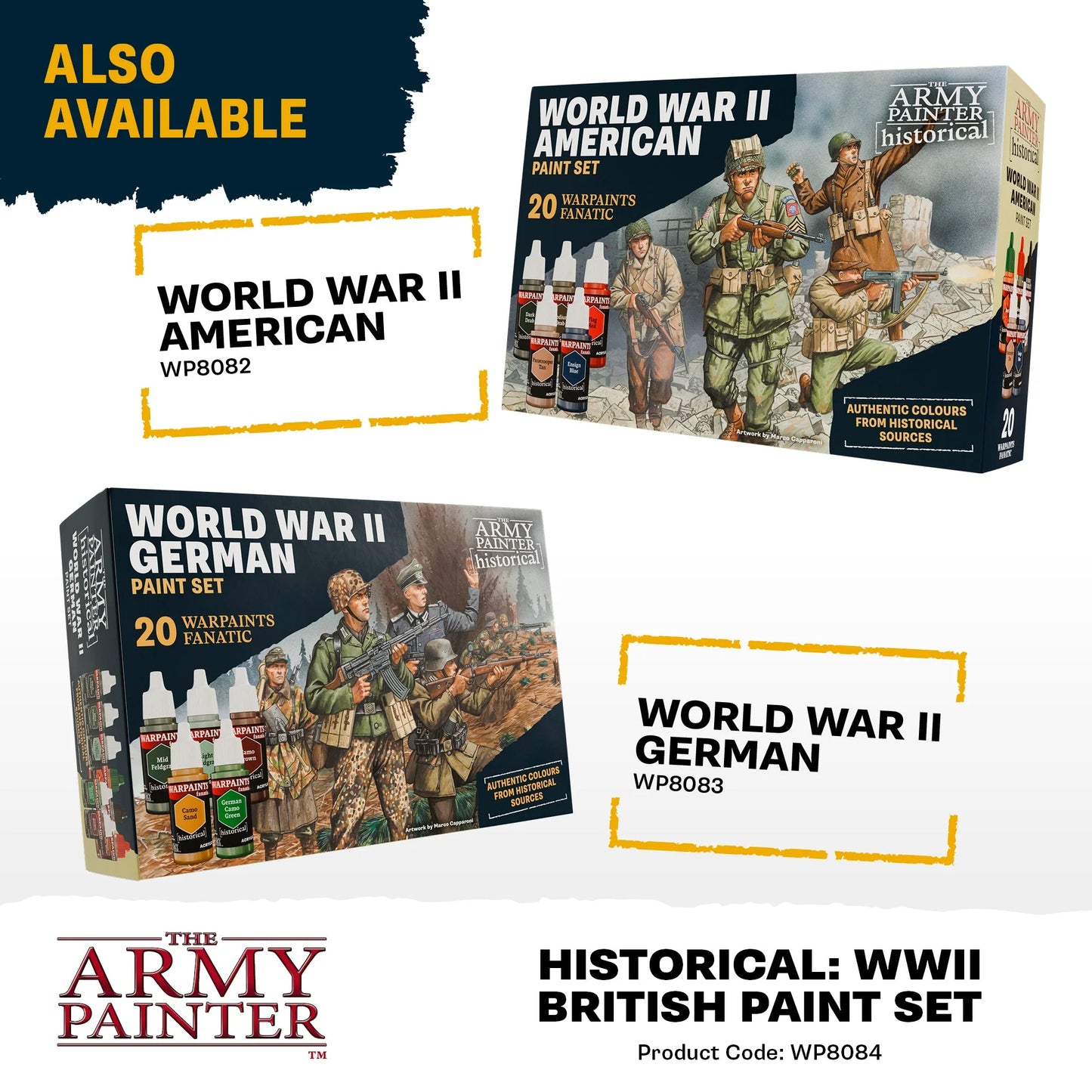 Warpaints Fanatic: World War II British Paint Set - WP8084