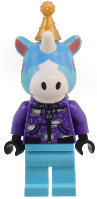 LEGO® Minifigur Animal Crossing ani008 - Julian - Dark Purple Hoodie, Pearl Gold Party Hat