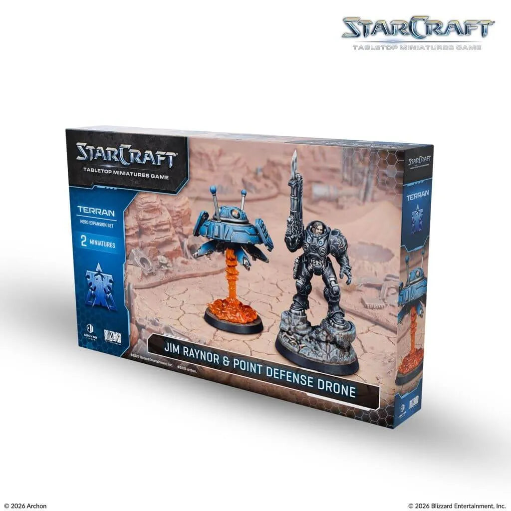 StarCraft® The Miniatures Game - Jim Raynor & Point Defense Drone - SCMG0016