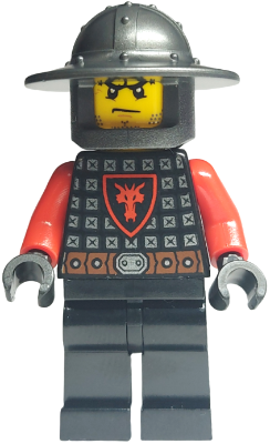 LEGO® Minifigur Castle cas541 - Castle - Dragon Knight Scale Mail with Dragon Shield, Helmet with Broad Brim