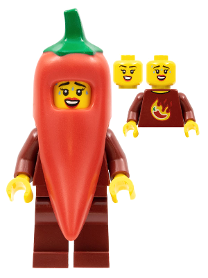LEGO® Minifigur Collectible Minifigure col387 - Chili Costume Fan, Series 22 (Minifigure Only without Stand and Accessories)