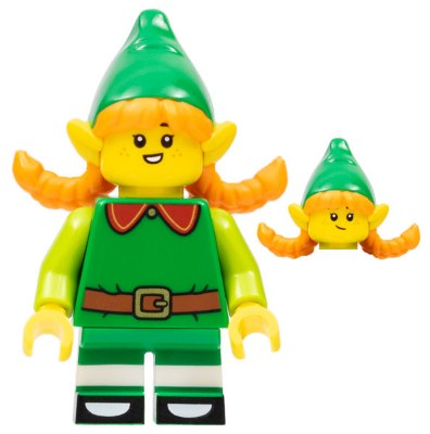 LEGO® Minifigur Collectible Minifigure col402 - Holiday Elf, Series 23 (Minifigure Only without Stand and Accessories)