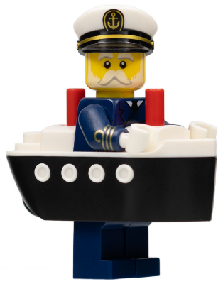 LEGO® Minifigur Collectible Minifigur Series 23 col407 - Ferry Captain (Minifigure Only without Stand and Accessories)
