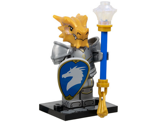 LEGO® Minifigur Collectible Minifigure coldnd-4 - Dragonborn Paladin, Dungeons & Dragons (Complete Set with Stand and Accessories)