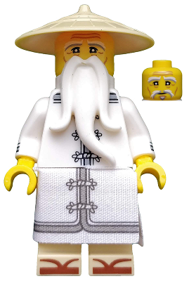 LEGO® Minifigur Collectible Minifigure coltlnm04 - Master Wu, The LEGO Ninjago Movie (Minifigure Only without Stand and Accessories)
