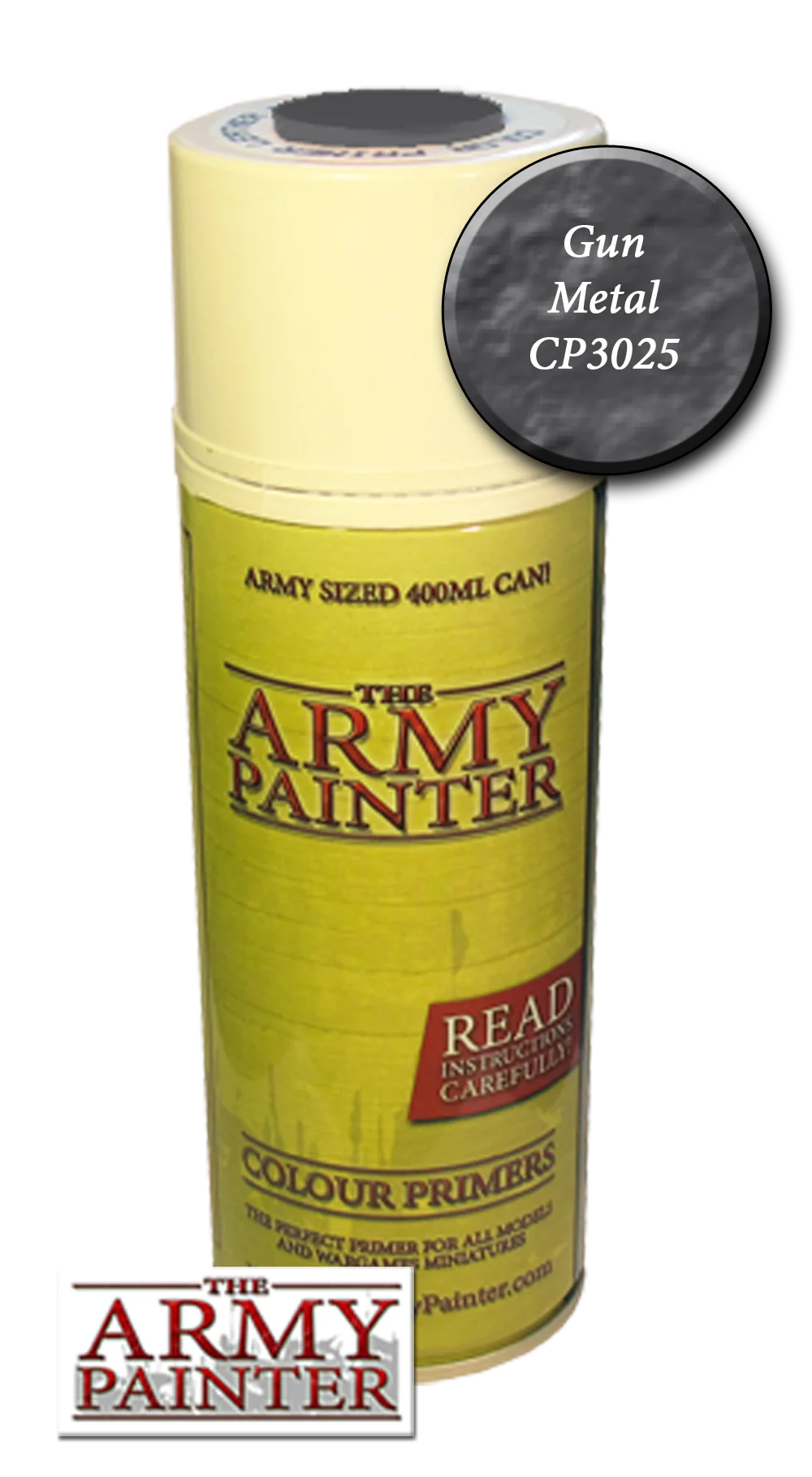 The Army Painter: Colour Primer: Gun Metal spray - CP3025