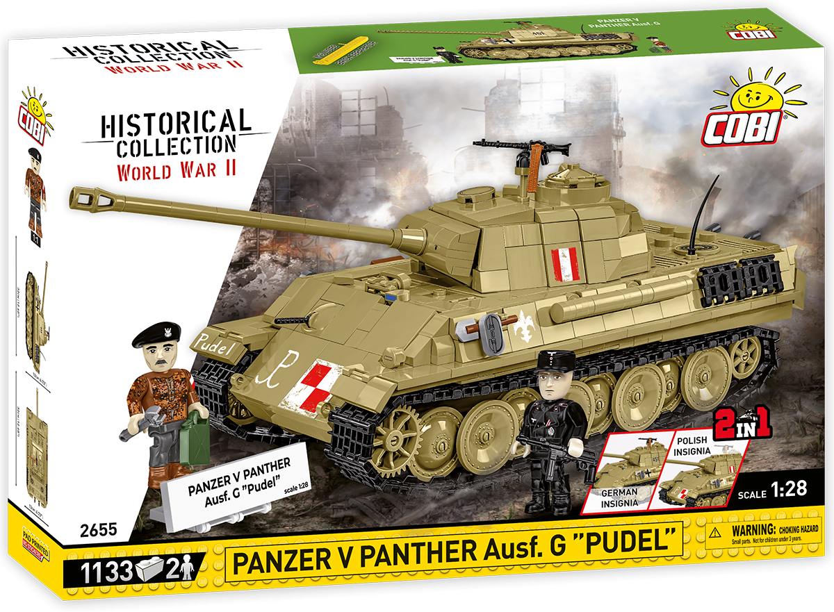 Cobi 2655 - HC WWII - Maßstab 1:28 - Panzer V Panther Ausf. G "Pudel"