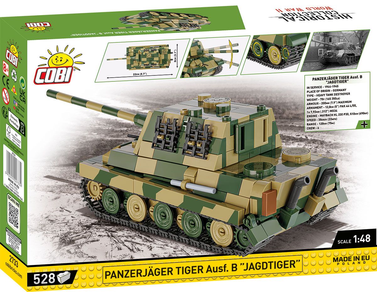 Cobi 2733 - HC WWII - Maßstab 1:48 - Panzerjäger Tiger Ausf.B Jagdtiger