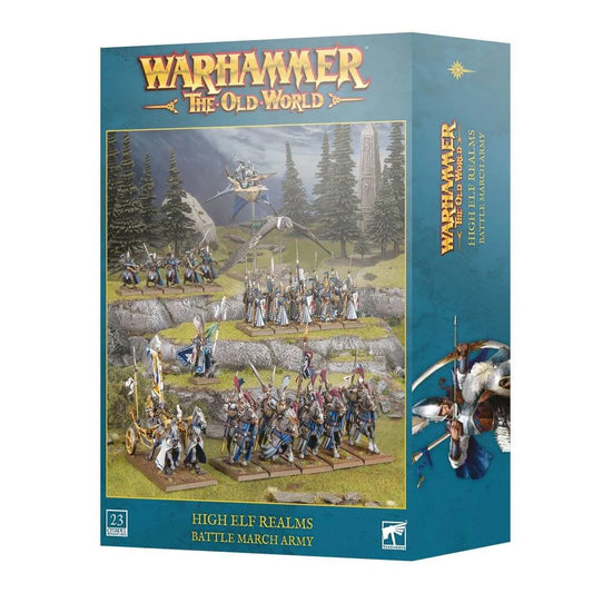 Warhammer: The Old World - Wood Elf Realms - Battle March Army High Elf Realms - 13-23