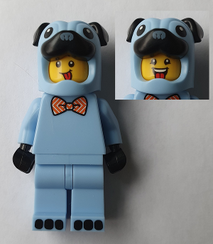LEGO® Minifigur Build-A-Minifigure hol245 - Pug Costume Guy - Bow Tie (BAM)