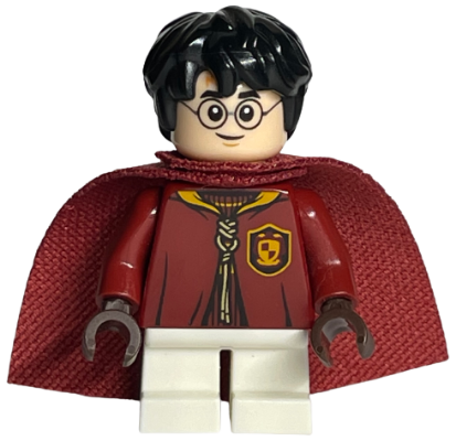 LEGO® Minifigur Harry Potter hp138 - Harry Potter - Dark Red Quidditch Uniform with Cape, White Short Legs