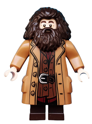 LEGO® Minifigur Harry Potter hp114 - Rubeus Hagrid - Medium Nougat Topcoat with Buttons