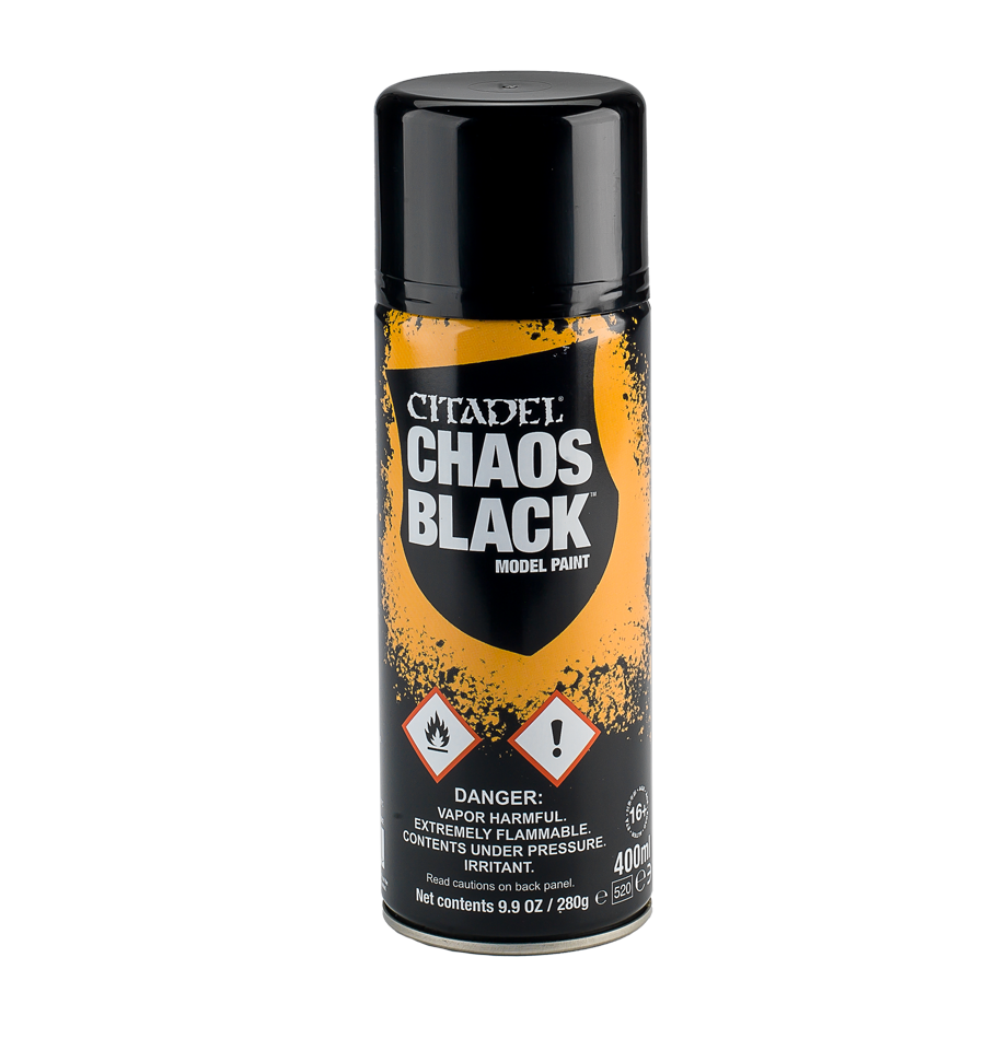 Citadel Colour: Spray Paint - Chaos Black