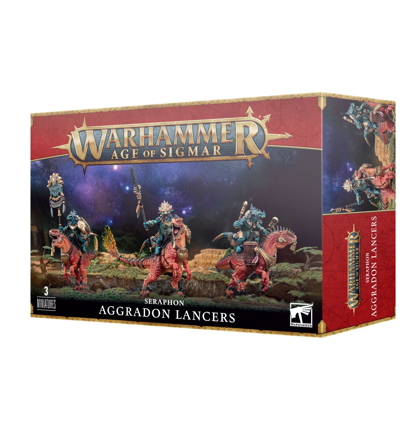 Warhammer Age of Sigmar - Seraphon - Aggradon Lancers (88-18)
