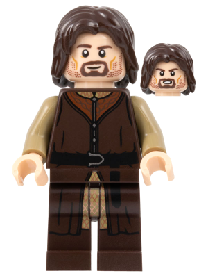 LEGO® Minifigur Lord of the Rings lor129 - Aragorn - Dark Brown Legs