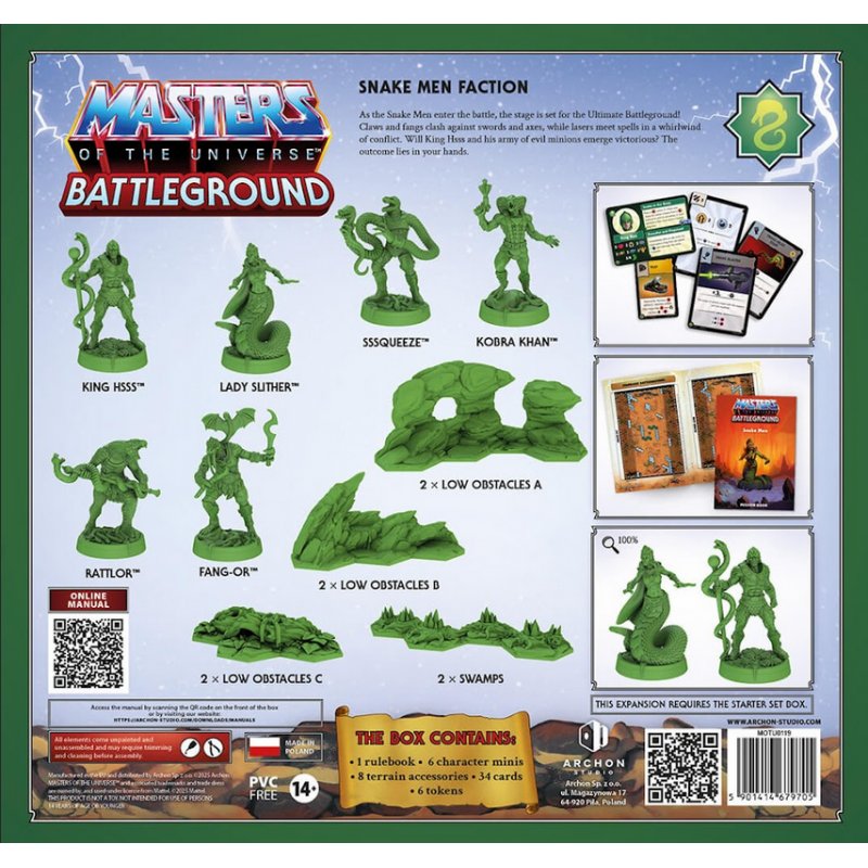 Masters of The Universe: Battleground Wave 8 - Snake Men Faction - DE