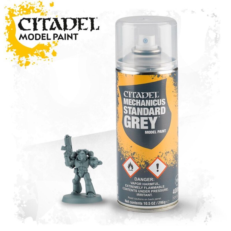 Citadel Colour: Spray Paint - Mechanicus Standard Grey (62-26)