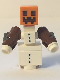 LEGO® Minifigur Minecraft min023 - Snow Golem - Stud Shooter Arms, Narrow Torso