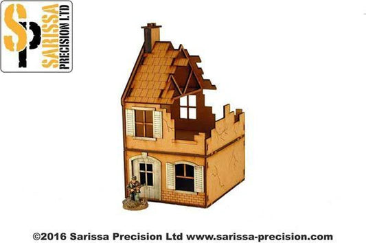 Sarissa Hobby & Terrain - Terrace House - Destroyed - N002