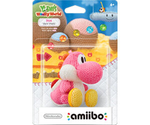Nintendo Amiibo Switch Yoshi's Woolly World Amiibo Yoshi Mini Figure [Pink Yarn]
