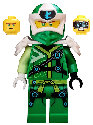 LEGO® Minifigur Ninjago njo0570 - Lloyd - Digi Lloyd, White Shoulder Armor with Scabbard