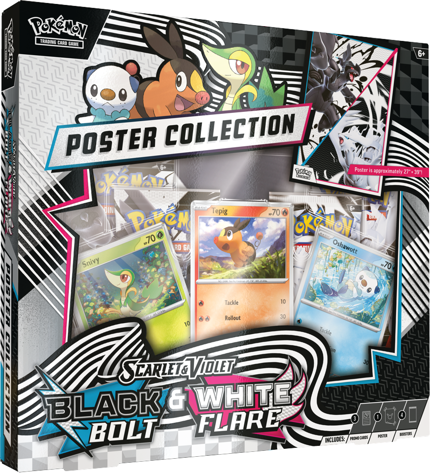 Pokémon TCG: SV10.5 Black Bolt & White Flare - Poster Collection Box (POK10040)