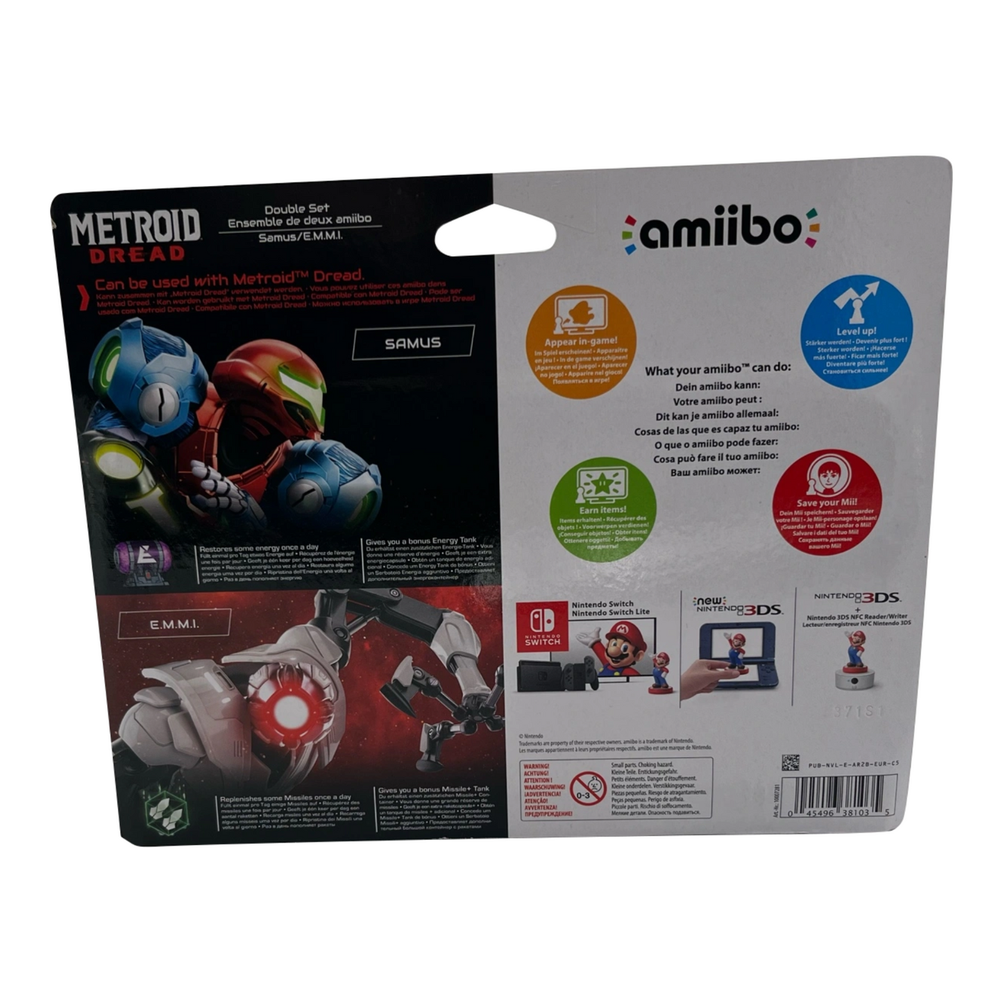 Nintendo Amiibo Metroid Dread Samus & E.M.M.I. 2 in 1 Pack