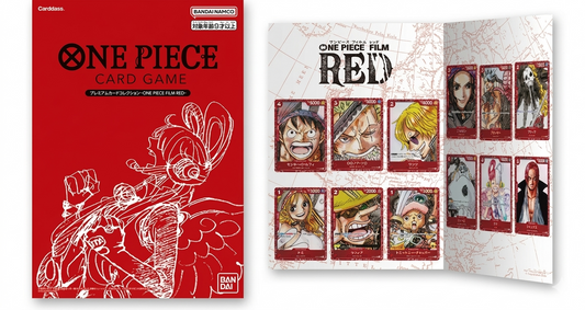 One Piece Card Game: BANDAI One Piece Premium Card Collection Film Red Edition Folder Binder Limited Edition EN