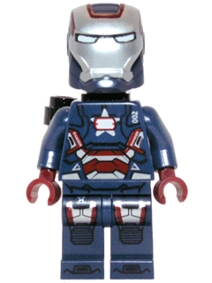 LEGO® Minifigur Super Heroes sh0084 - Iron Patriot MK1 - Gun Holder on Back