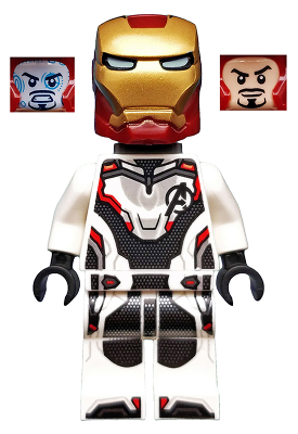 LEGO® Minifigur Super Heroes sh0575 - Iron Man - White Jumpsuit, Neck Bracket