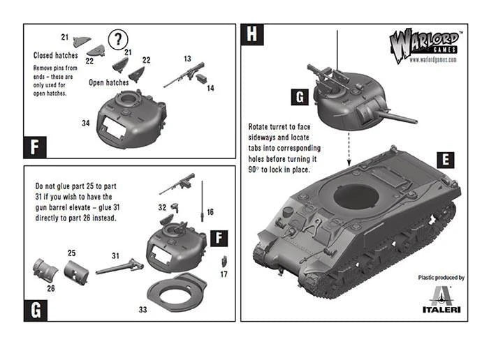 Bolt Action - M4 Sherman Medium Tank - 402013006