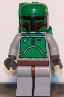 LEGO® Minifigur Star Wars sw0002a - Boba Fett - Bluish Grays