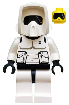 LEGO® Minifigur Star Wars - sw0005 - Imperial Scout Trooper - Yellow Head, Dark Gray Torso Print