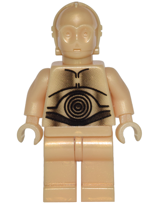 LEGO® Minifigur Star Wars sw0010 - C-3PO - Pearl Light Gold