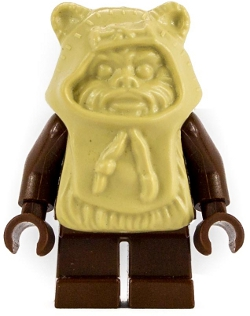 LEGO® Minifigur Star Wars - sw0067 Paploo (Ewok) - Tan Head with Hood