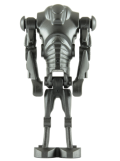 LEGO® Minifigur Star Wars sw0092 - Super Battle Droid - Pearl Dark Gray, Wide Head