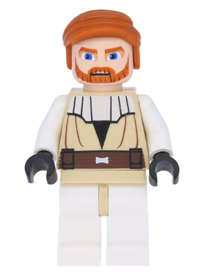 LEGO® Minifigur Star Wars sw0197 - Obi-Wan Kenobi - Clone Wars, Large Eyes
