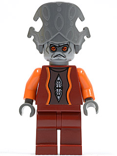 LEGO® Minifigur Star Wars sw0242 - Nute Gunray - Dark Red Outfit, Dark Bluish Gray Headgear