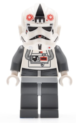 LEGO® Minifigur Star Wars sw0262 - AT-AT Driver - Red Imperial Logo, Bluish Grays, Black Head, Stormtrooper Type 2 Helmet