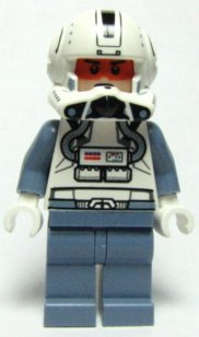 LEGO® Minifigur Star Wars sw0266 - Clone Trooper Pilot (Phase 2) - Sand Blue Arms and Legs, Frown