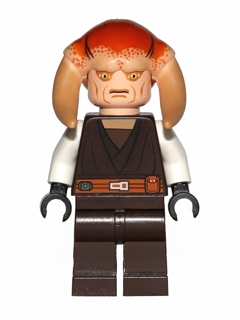 LEGO® Minifigur Star Wars sw0308 - Saesee Tiin - Dark Brown Robe, White Arms, Large Eyes