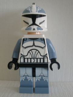 LEGO® Minifigur Star Wars sw0331 - Clone Trooper, 104th Battalion 'Wolfpack' (Phase 1) - Sand Blue Markings, White Jet Pack, Large Eyes