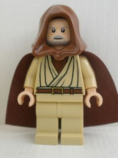 LEGO® Minifigur Star Wars sw0336 - Obi-Wan Kenobi - Old, Reddish Brown Hood and Cape, Eyes with Glints