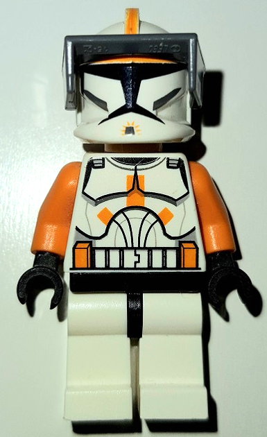 LEGO® Minifigur Star Wars sw0341 - Clone Trooper Commander Cody, 212th Attack Battalion (Phase 1) - Dark Bluish Gray Visor, Large Eyes