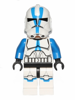 LEGO® Minifigur Star Wars sw0445 - Clone Trooper, 501st Legion (Phase 2) - Blue Arms, Large Eyes