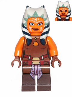 LEGO® Minifigur Star Wars sw0452 - Ahsoka Tano (Padawan) - Reddish Brown Backless Vest with Necklace and Belt