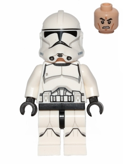 LEGO® Star Wars - sw0541 - Clone Trooper (Phase 2) - Light Nougat Head - gebraucht